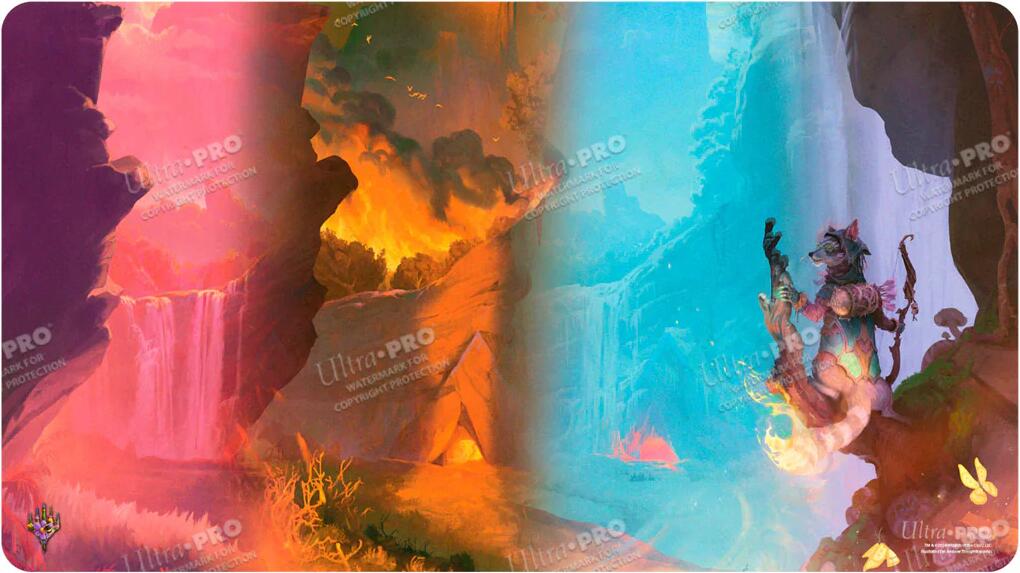 Bloomburrow Standard Gaming Playmat for Magic: The Gathering - Mountain (Four Seasons)